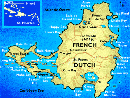 saint-martiN / Sint MaarteN French & Dutch colonies the caribbean June ...